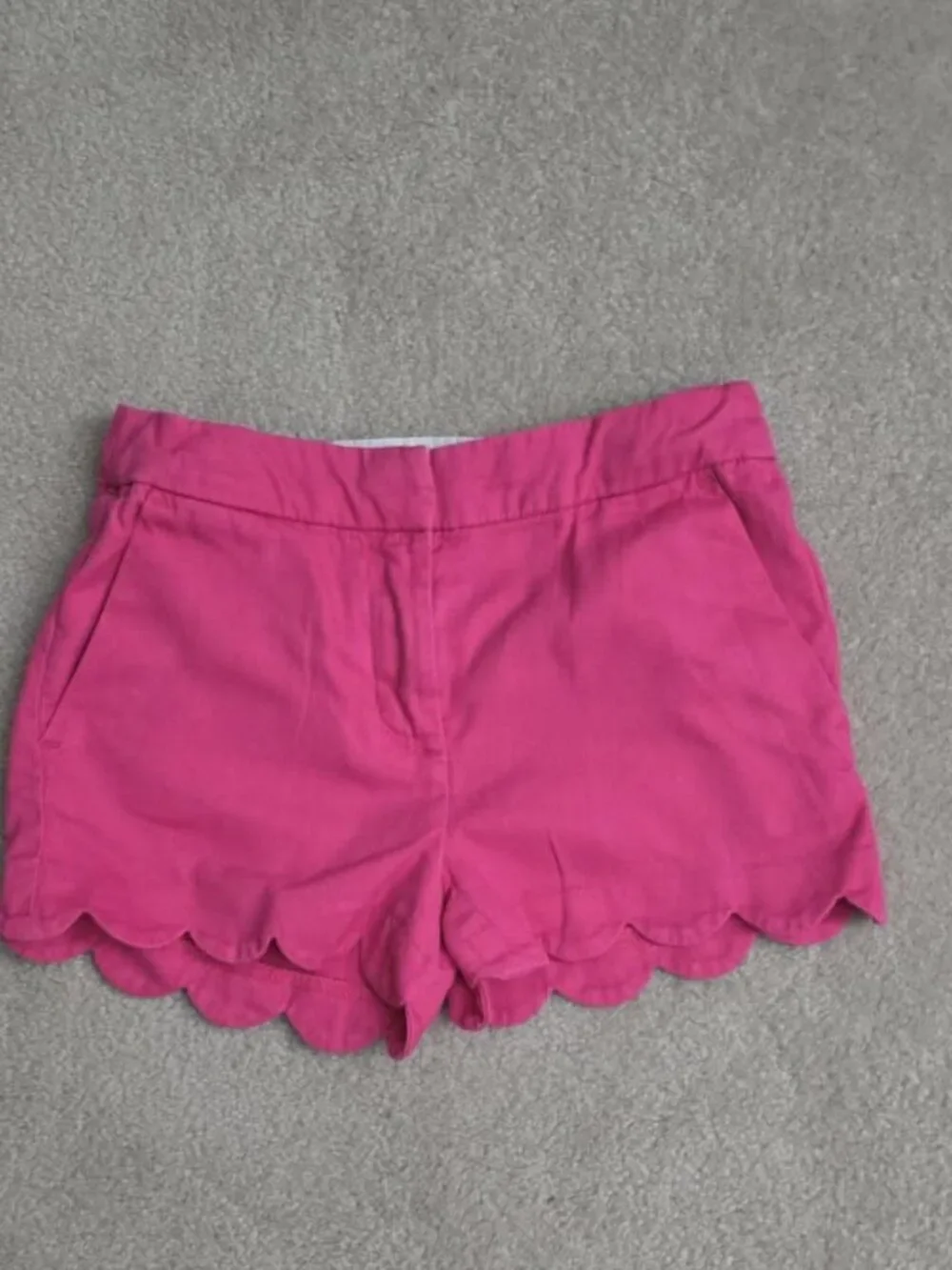 J.Crew Factory Girls’ Scallop-Hem‎ Pull-On Shorts - Size 7
